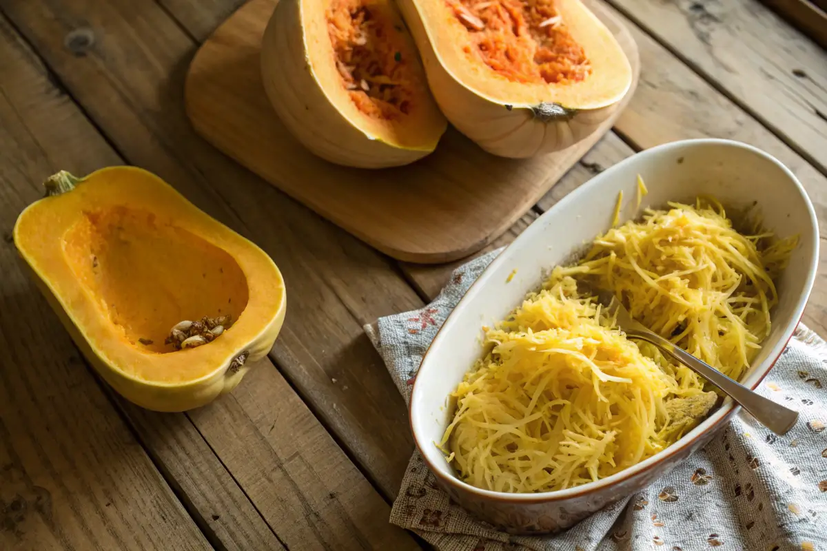 Butternut squash vs. spaghetti squash comparison