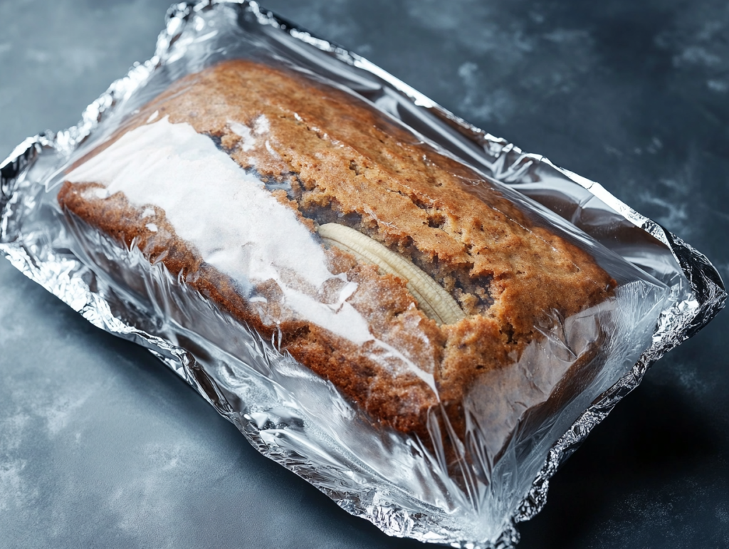 How to wrap baked banana bread