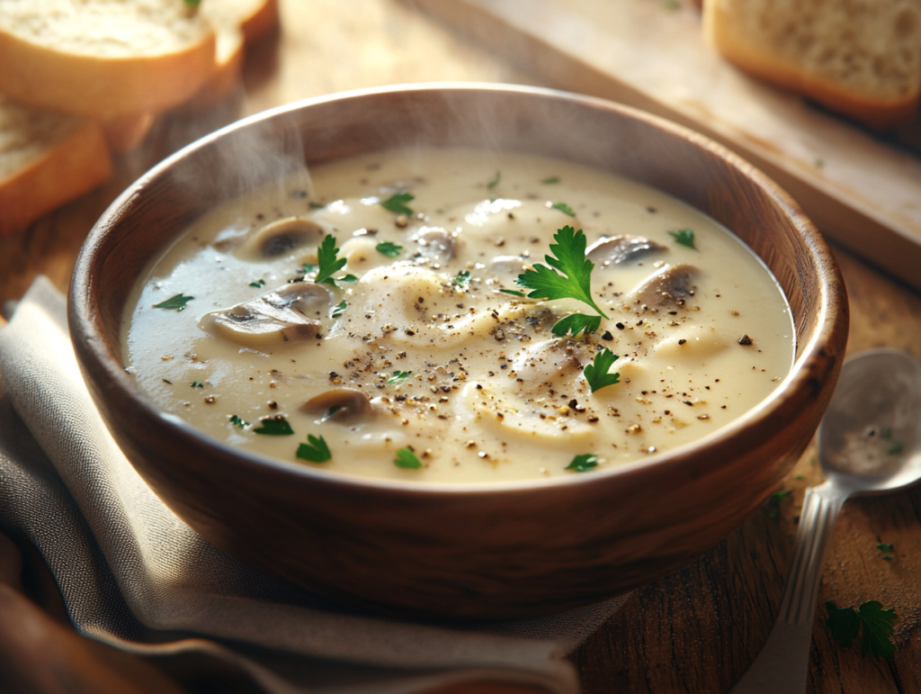 How healthy is mushroom soup?