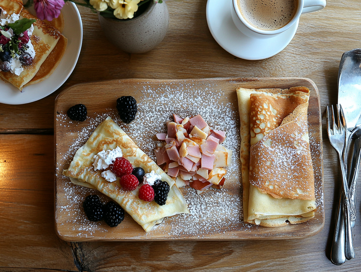 What is crepe filling made of?